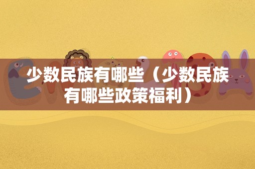 少数民族有哪些（少数民族有哪些政策福利）