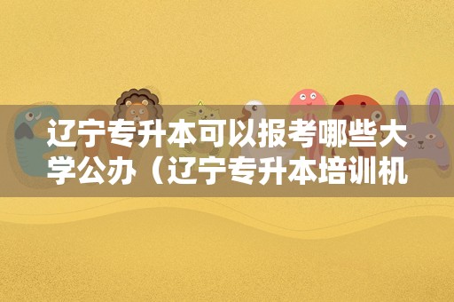 辽宁专升本可以报考哪些大学公办（辽宁专升本培训机构排名） 