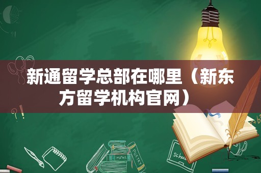 新通留学总部在哪里（新东方留学机构官网） 