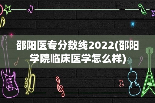 邵阳医专分数线2022(邵阳学院临床医学怎么样)