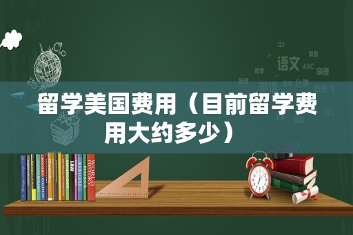 留学美国费用（目前留学费用大约多少） 