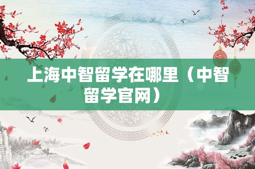 上海中智留学在哪里（中智留学官网） 