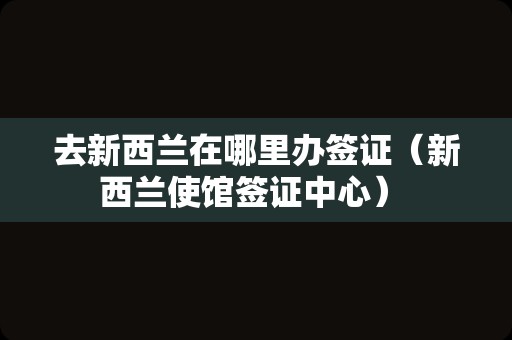 去新西兰在哪里办签证（新西兰使馆签证中心） 