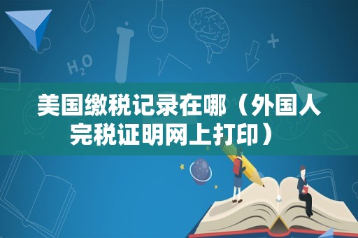 美国缴税记录在哪（外国人完税证明网上打印） 