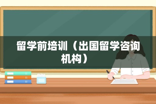 留学前培训（出国留学咨询机构） 