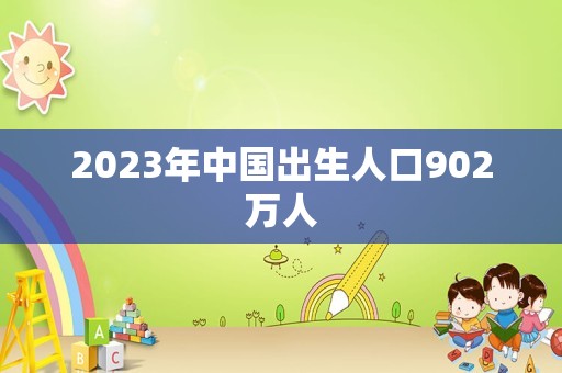 2023年中国出生人口902万人