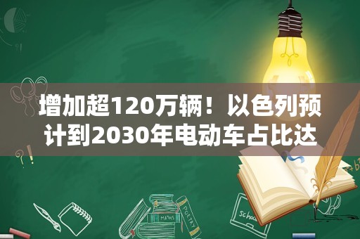 增加超120万辆！以色列预计到2030年电动车占比达30%