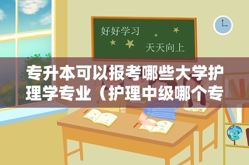 专升本可以报考哪些大学护理学专业（护理中级哪个专业好考）